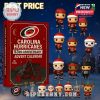 Multiple styles of Carolina Hurricanes Advent Calendars and the team logo!