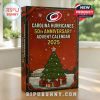 Carolina Hurricanes 50th Anniversary Advent Calendar with hockey players and mascot ornaments style 2!