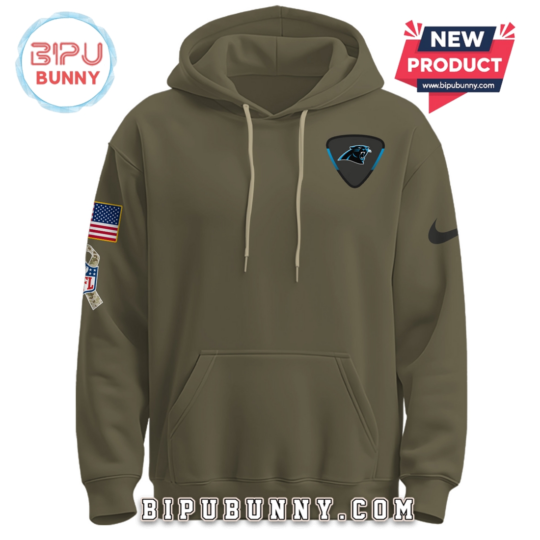 Carolina Panthers NFL Salute to Service Hoodie 2025 Carolina Panthers NFL Salute to Service Hoodie 2025