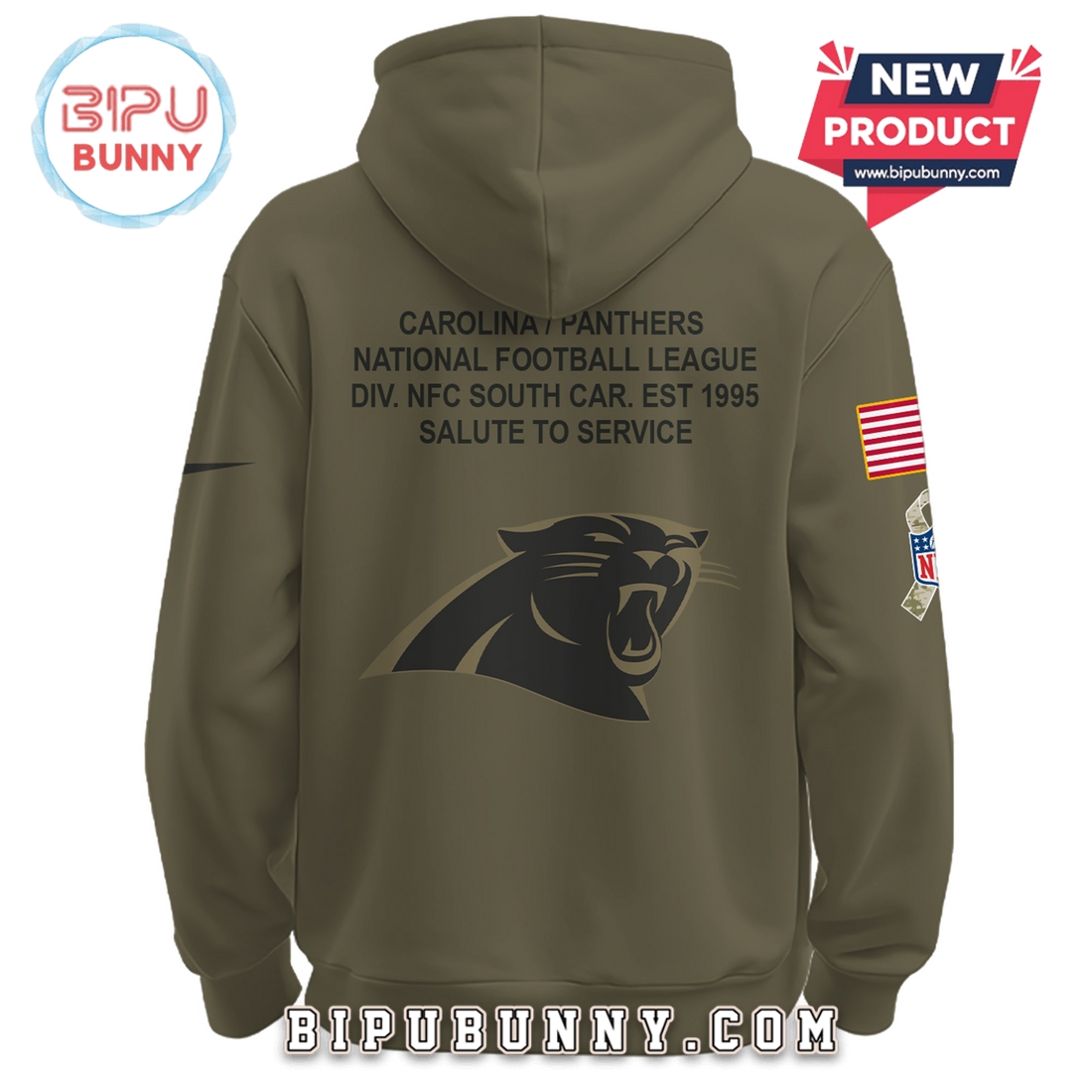 Carolina Panthers NFL Salute to Service Hoodie 2025 Carolina Panthers NFL Salute to Service Hoodie 2025
