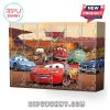 Front view of Disney Cars-themed toy calendar with characters.
