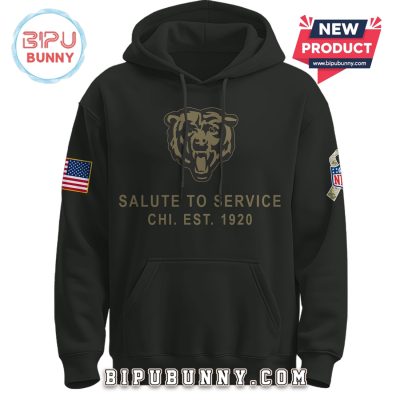 Chicago Bears Nike 2025 Salute to Service Pullover Hoodie
