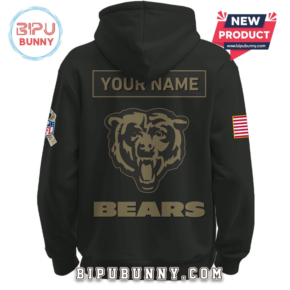 Chicago Bears Nike 2025 Salute to Service Pullover Hoodie Chicago Bears Nike 2025 Salute to Service Pullover Hoodie
