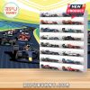 Formula 1 Advent Calendar with miniature car models for racing fans.