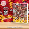 Kansas City Chiefs Advent Calendar with player artwork and team-themed items behind each door.