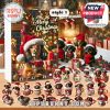 Dachshund advent calendar in Christmas room with dog ornaments in festive mugs.