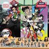 Demon Slayer advent calendar with colorful character illustrations and mini anime figures.