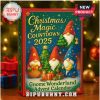 Christmas gnome advent calendar box with festive holiday decorations.