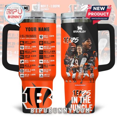 Cincinnati Bengals Custom Stanley Tumbler 40oz