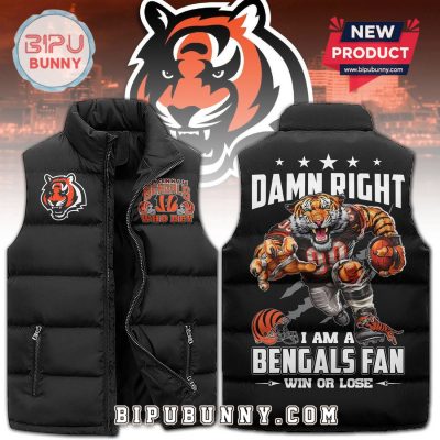 Cincinnati Bengals Damn Right Puffer Jacket 2025 Cincinnati Bengals Damn Right Puffer Jacket 2025