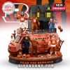 Cincinnati Bengals-themed Halloween collectible featuring horror figures in team gear with spooky decorations.