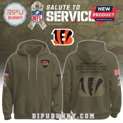 Cincinnati Bengals NFL Salute to Service Hoodie 2025 Cincinnati Bengals NFL Salute to Service Hoodie 2025