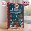 Cincinnati Reds 135th Anniversary Advent Calendar 2025 box design with Christmas tree and baseball theme.