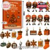 Cleveland Browns advent calendar in orange design featuring mini trophies, stadiums, and team-themed decorations!