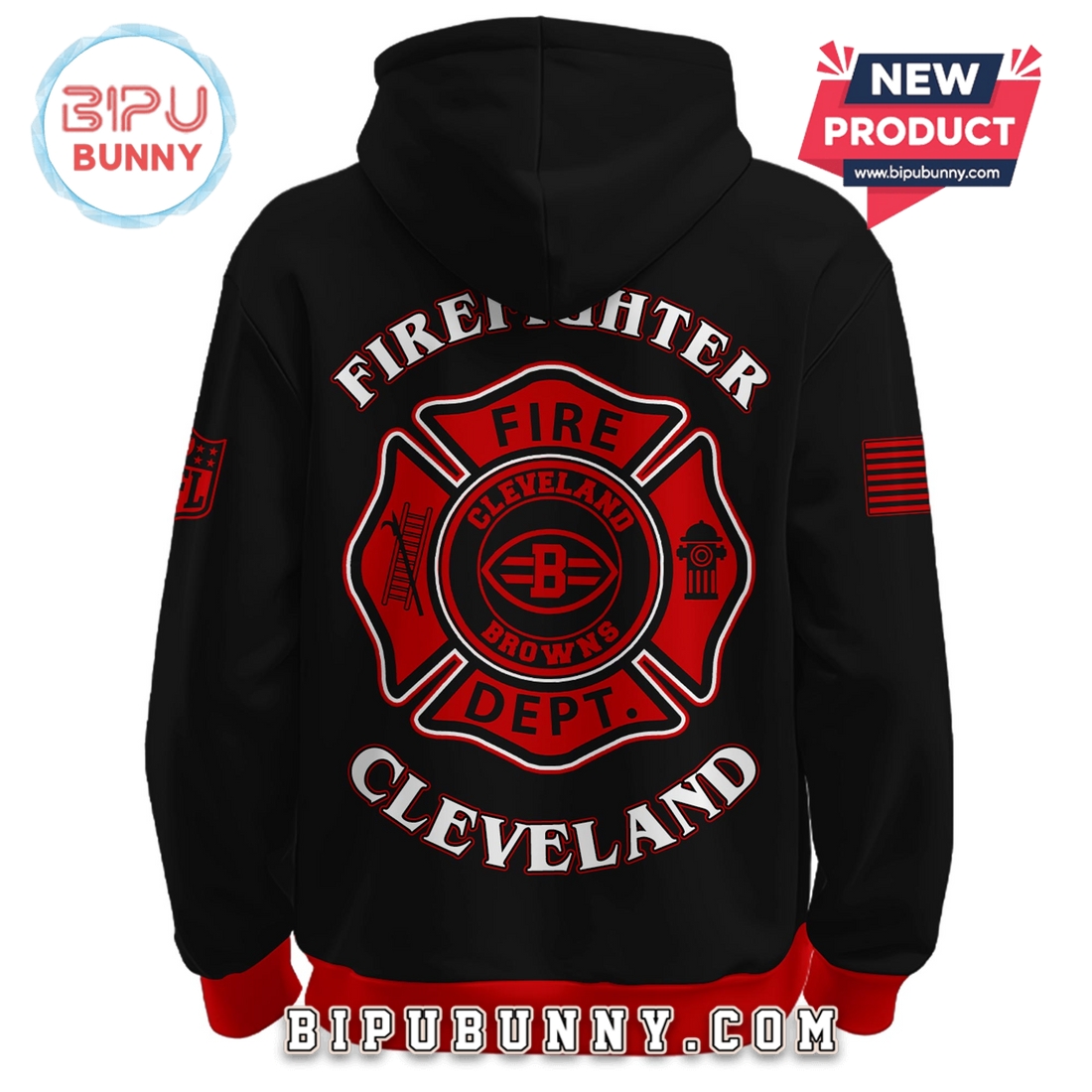 Cleveland Browns NFL x Firefighter Appreciation Limited Edition Hoodie Cleveland Browns NFL x Firefighter Appreciation Limited Edition Hoodie