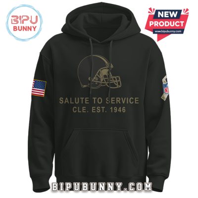 Cleveland Browns Nike 2025 Salute to Service Pullover Hoodie