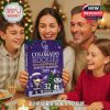 Family gathered around dining table opening the Rockies advent calendar with smiles and excitement.