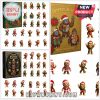 Cryptids Bigfoot Advent Calendar 2025 boxes with 24 Bigfoot figurines in Christmas costumes.