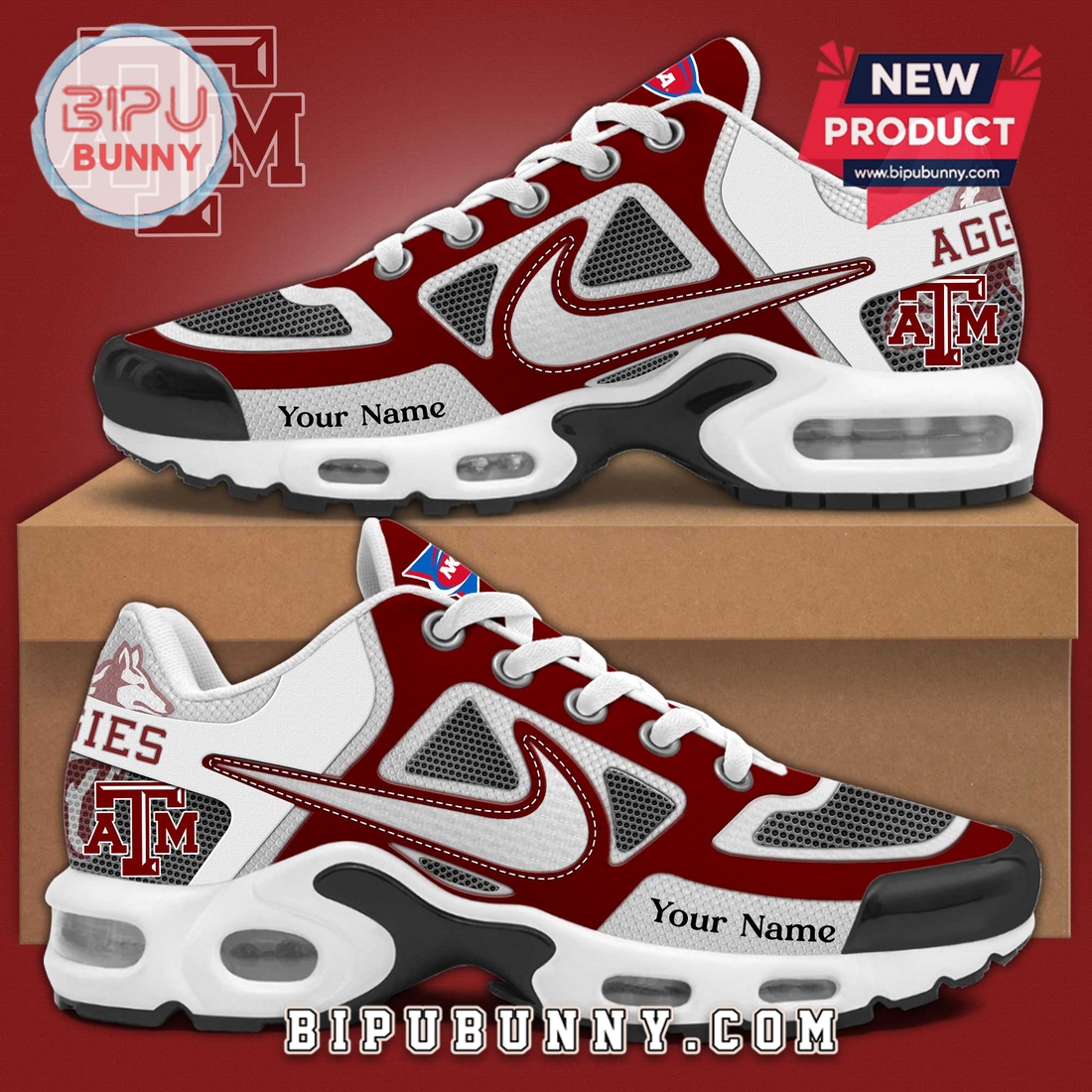 Custom NCAA Team Air Max Plus Sneakers Custom NCAA Team Air Max Plus Sneakers
