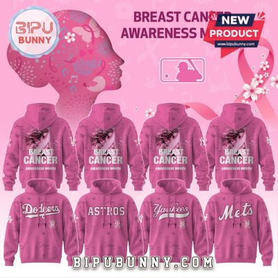 Custom Team MLB x Breast Cancer Awareness Month Hoodie