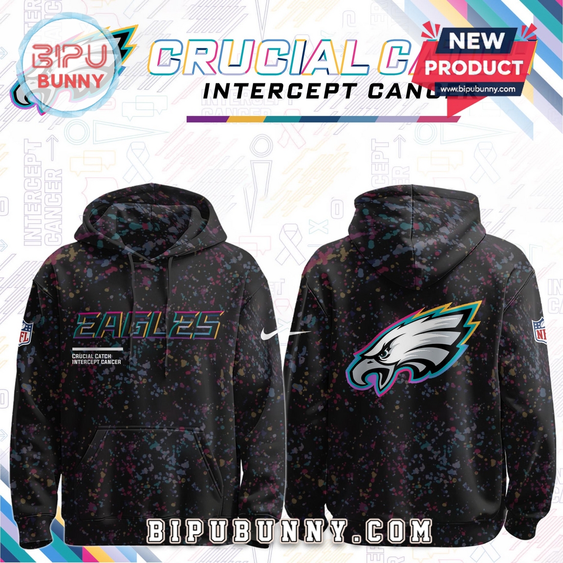 Custom Team NFL Crucial Catch Hoodie Custom Team NFL Crucial Catch Hoodie