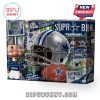 Angled close-up of Dallas Cowboys advent calendar with NFL imagery and detailed background.