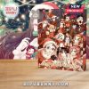 Anime-themed advent calendar box with holiday characters in a festive background on a wooden surface!