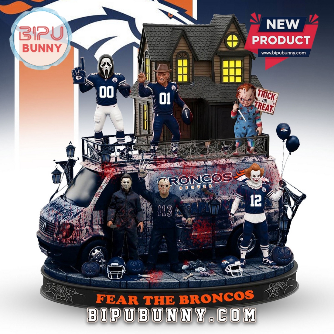 Denver Broncos Halloween Collectible Figures Denver Broncos Halloween Collectible Figures