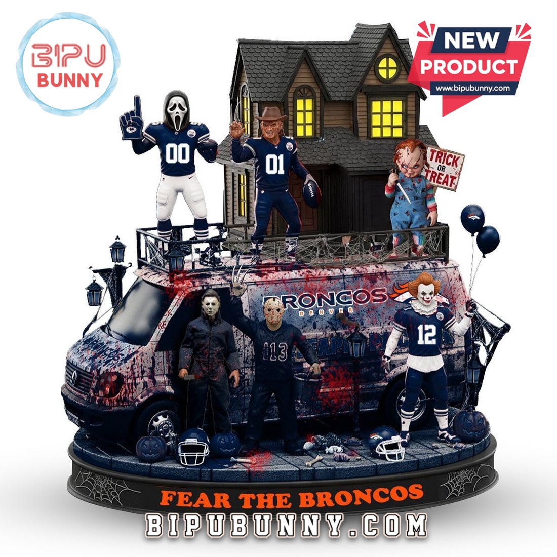 Denver Broncos Halloween Collectible Figures Denver Broncos Halloween Collectible Figures