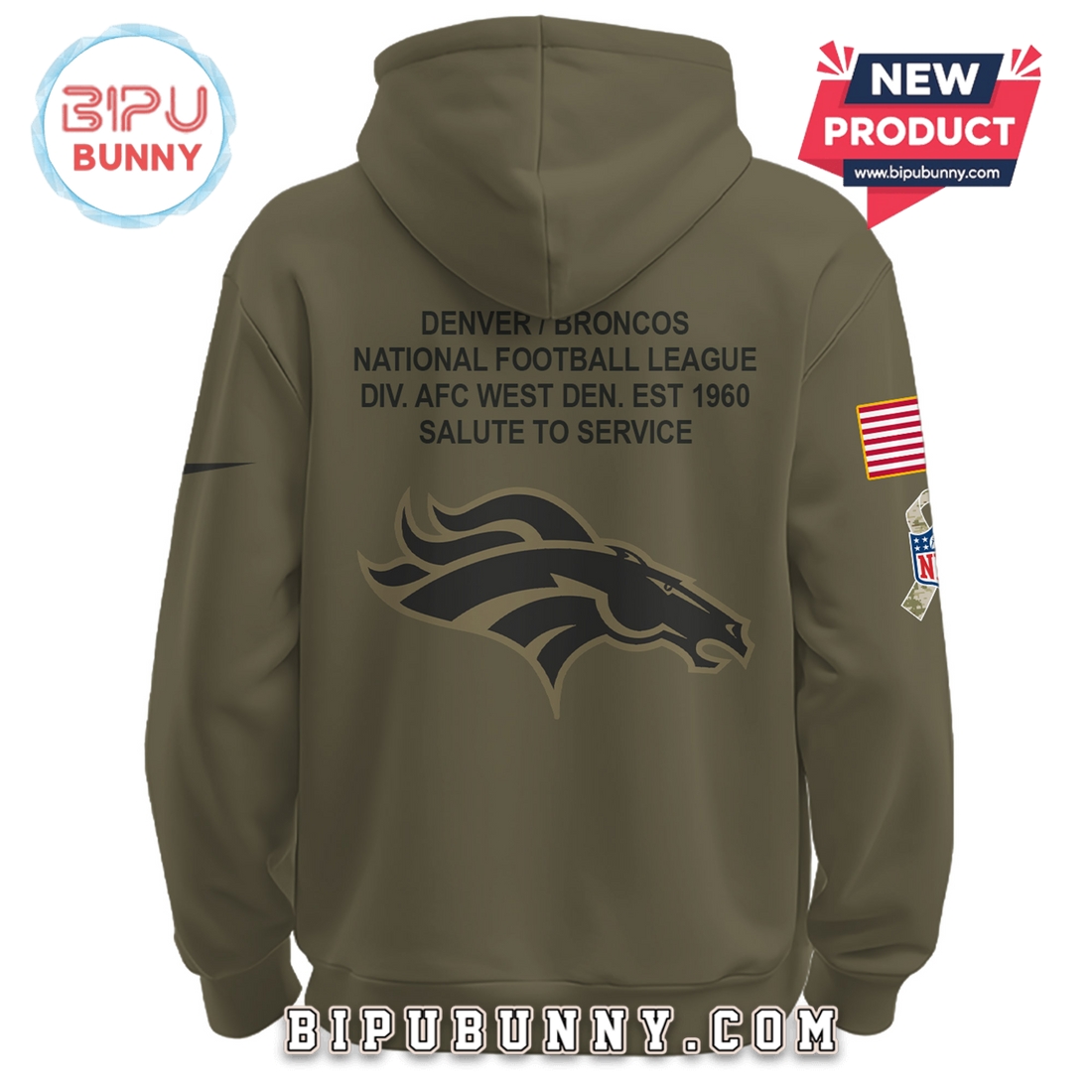 Denver Broncos NFL Salute to Service Hoodie 2025 Denver Broncos NFL Salute to Service Hoodie 2025