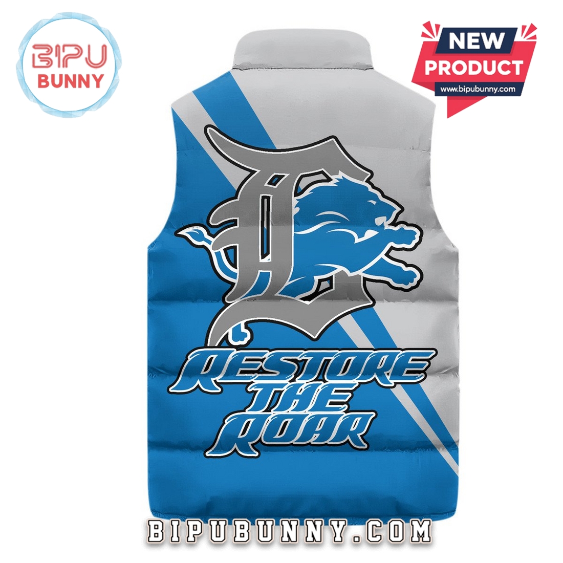 Detroit Lions Custom Puffer Jacket 2025 Detroit Lions Custom Puffer Jacket 2025