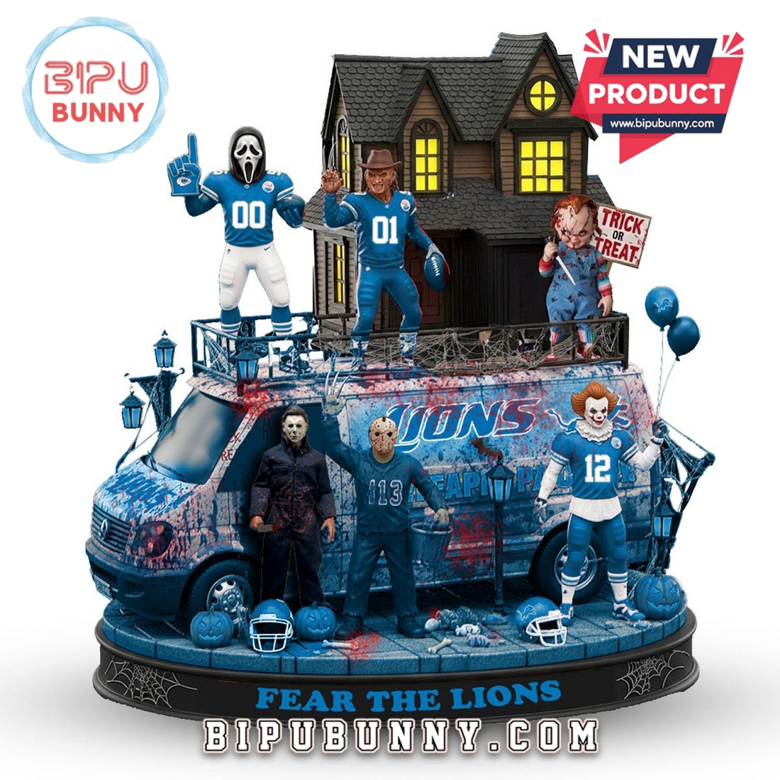 Detroit Lions Halloween Collectible Figures Detroit Lions Halloween Collectible Figures