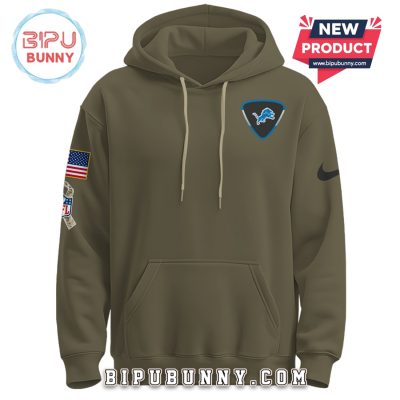 Detroit Lions NFL Salute to Service Hoodie 2025