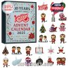 Close-up of the 2025 Red Wings Advent Calendar showcasing Funko figures including hockey players and holiday decorations.