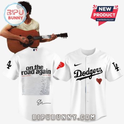 Dodgers x Shawn Mendes On The Road Again Baseball Jersey