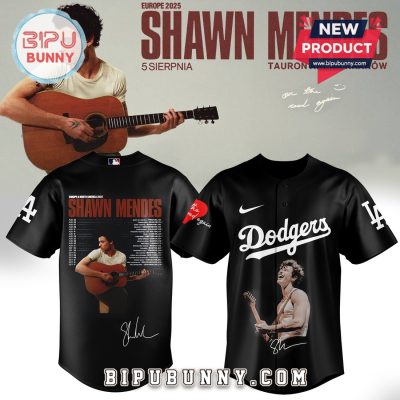 Dodgers x Shawn Mendes On The Road Again Signatures Jersey