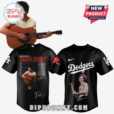 Dodgers x Shawn Mendes On The Road Again Signatures Jersey