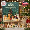 Full view of the 2025 Dog Advent Calendar with dog figures lined up, each in festive holiday attire.