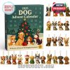 The 2025 Dog Advent Calendar featuring a decorated Christmas tree and holiday-themed dog figures inside.
