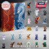 Full dragon advent calendar set with 24 dragons displayed on a neutral background.