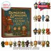 Dungeons and Dragons Advent Calendar 2025 box with collectible character ornaments!