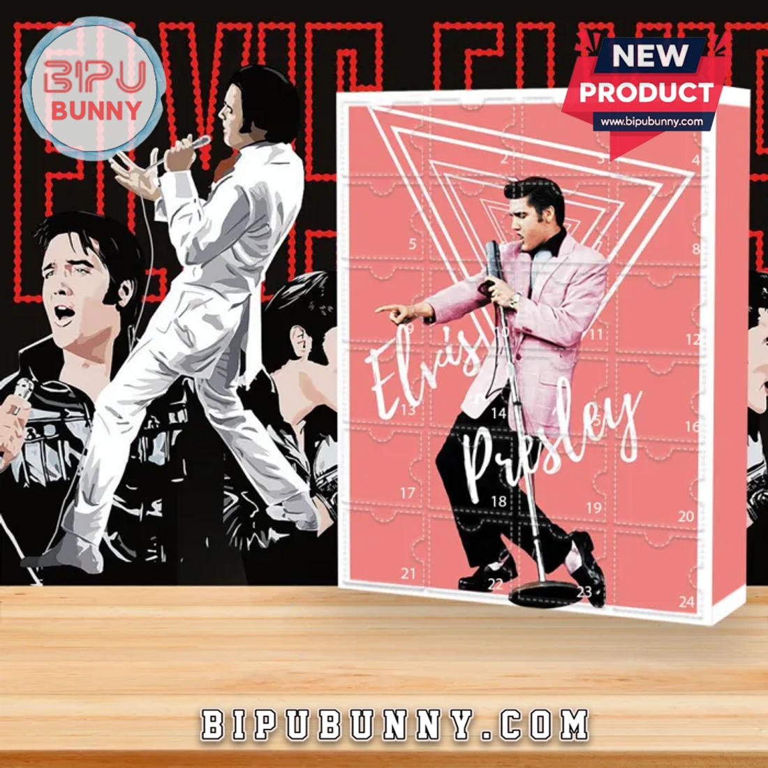 Elvis Presley Advent Calendar, 24 Gifts Are In It Elvis Presley Advent Calendar, 24 Gifts Are In It