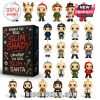 Slim Shady-themed advent calendar with 24 character ornaments in holiday and music-inspired outfits.