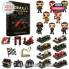 Formula 1 Advent Calendar 2025 with mini racing cars, figurines, and F1-themed collectibles for fans of motorsports.