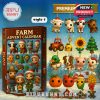 Close-up of the Farm Advent Calendar box in a festive Christmas setting!