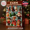 Close-up of the Farm Advent Calendar box in a festive Christmas setting!