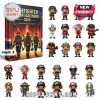 Winter firefighter advent calendar with holiday-themed figures and snowy box cover.