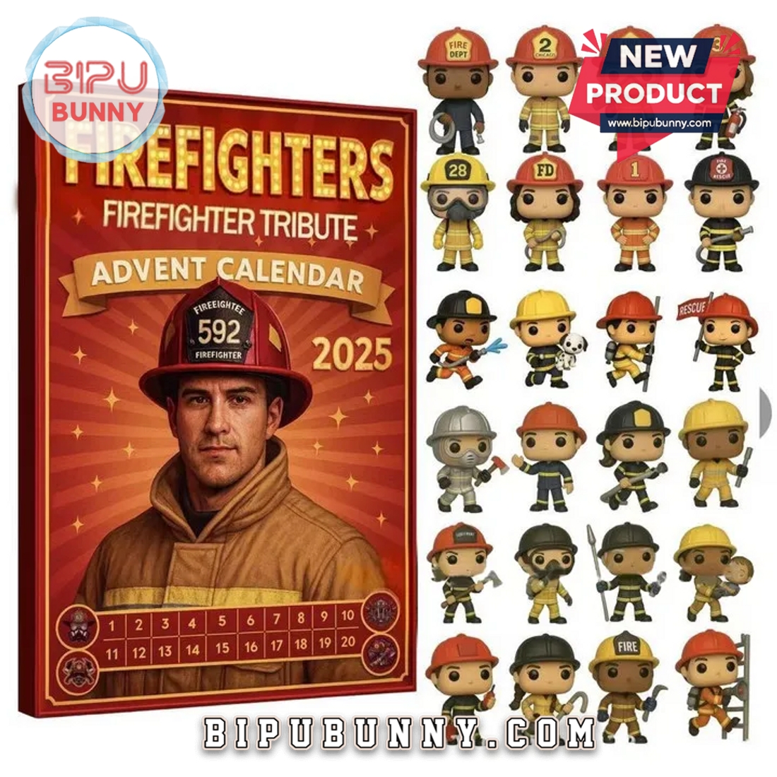 Firefighters Tribute Advent Calendar, Honor the Heroes Firefighters Tribute Advent Calendar, Honor the Heroes