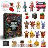Five Nights at Freddy's calendar contents: animatronic ornaments, props, gifts, and mini figures!