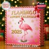 Flamingo Advent Calendar 2025 box design with flamingo in a Santa hat.